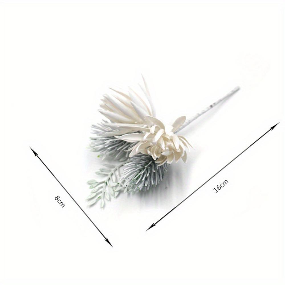 3Pcs Christmas Simulation Flower Bouquet Pine Needle Decorations DIY Handmade Materials Home Wedding Party Decorations