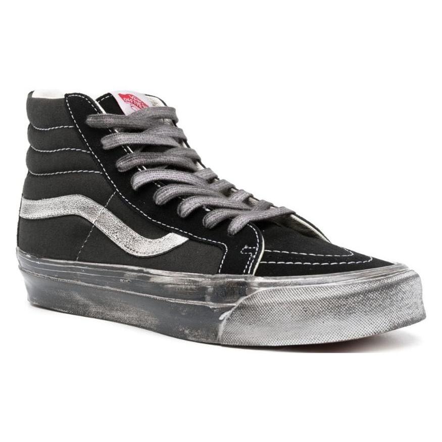 (WMNS) Vans OG Sk8Hi LX 'Stressed  Black White' Women's VN0A4BVBBA21