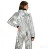 Halloween Astronaut Costume Jumpsuit Cosplay Outfit Space Suit Carnival Party Space-themed Performance Costume Bodysuit Outfit