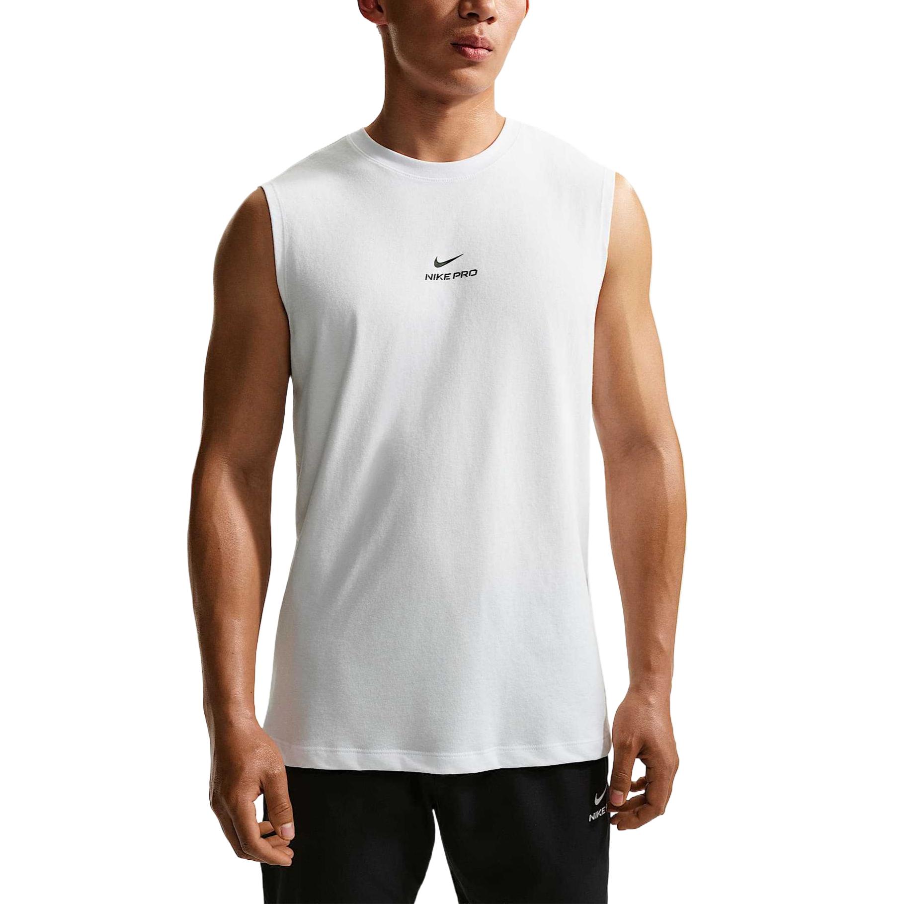 Nike Pro Solid Quick-Dry Sleeveless Tank Top Men tops IM4900-100 S