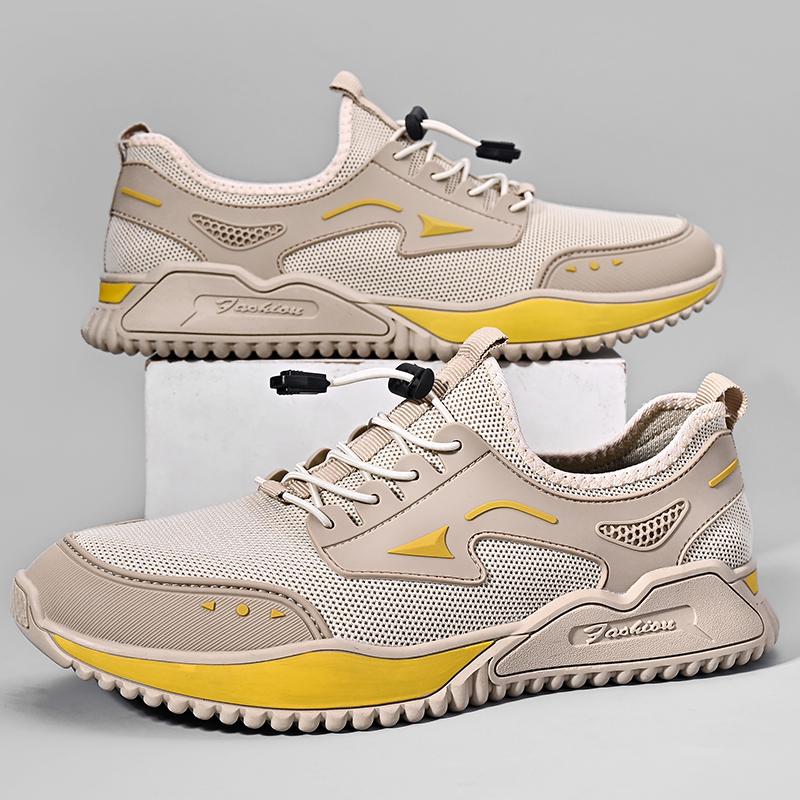 Fashion Summer Men's Casual Shoes Outdoor Breathable Mesh Men Shoes Fashion Casual Sneakers Flat Men Moccasin Shoes Soft Walking Shoes