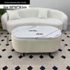 Stylish Compact Storage Combo: Round Coffee Table & Sofa Side Table Set