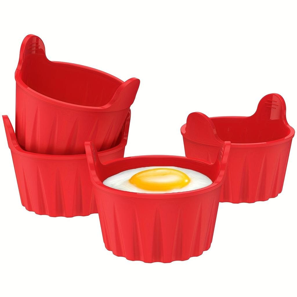 Non-Stick Baking Molds for Air Fryers and Steaming – Effortless Release for Eggs and Cupcakes – Reusable and Dishwasher Friendly,for Muffins, Custards