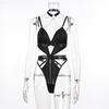 European and American Women's Underwire Shaping Bodysuit with Mesh Straps and Leg Rings - Anti-Sagging