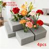 4 Piezas Bloques de Espuma Floral de Alta Densidad Grises Para Ramilletes Cestas Manualidades Esponja Floral Absorbente Accesorios de Jardinería