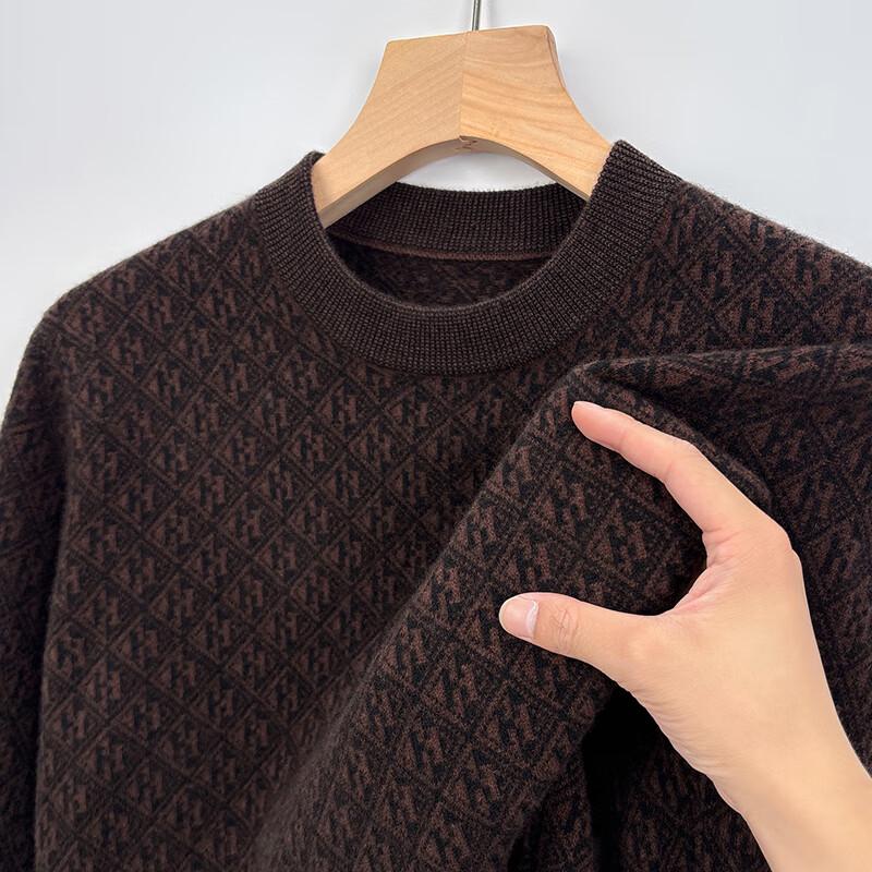 

Yiliteng Men s 100% Wool Pullover Sweater YTMTST6426 M