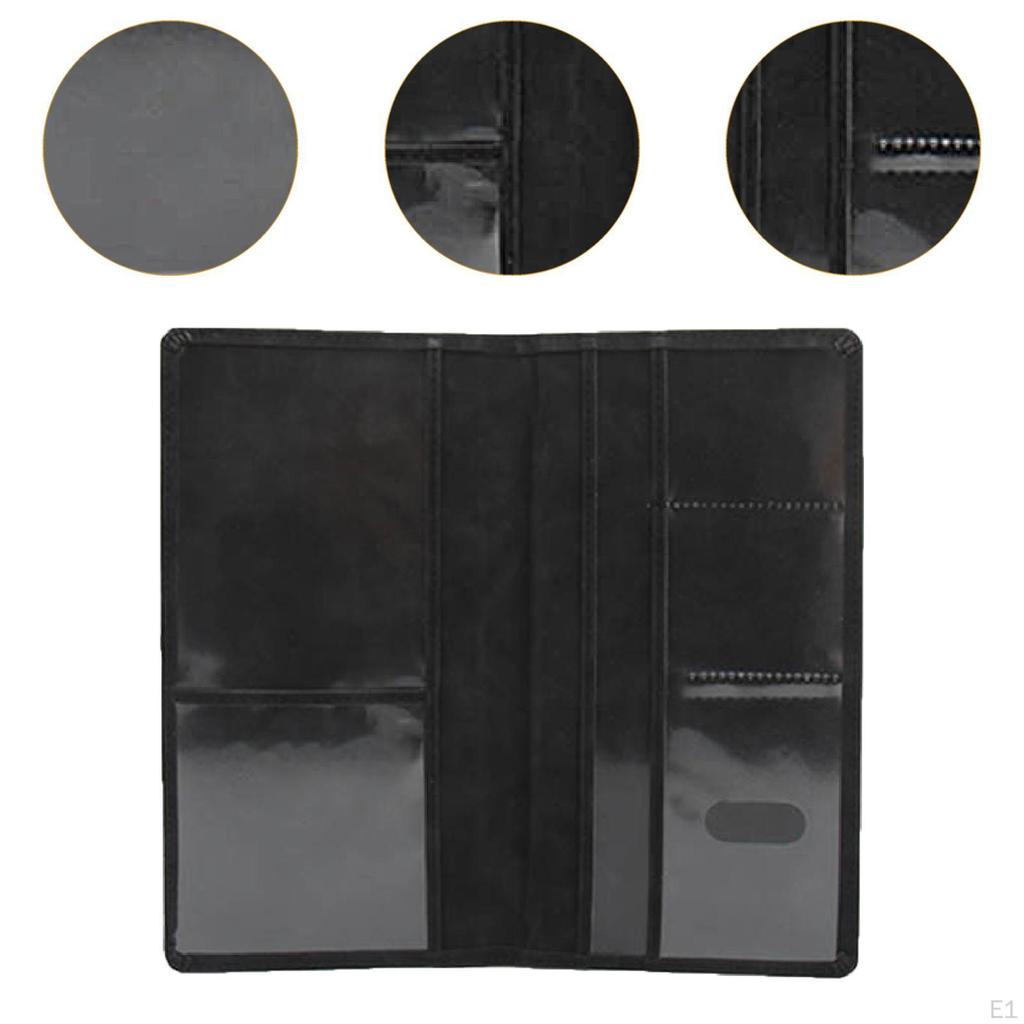 Car Insurance Record Holder, Simple PU Leather Wallet Case for Men And Women, Document Holder