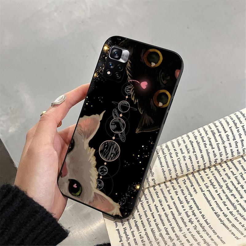 Lovely Cat Funda Phone Case For Xiaomi Redmi note 14 Pro 14 13 12 11 10 Pro 14S 12S 11S Redmi 14C 13C 10