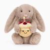 Jellycat Cute Rabbit Plush Doll Holding A Birthday Cake Design For Children Gift