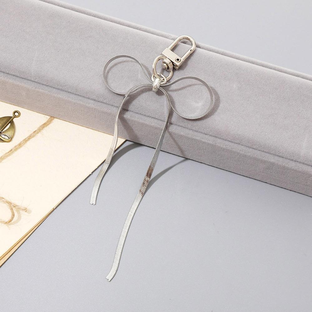 Snake Bone Mobile Phone Pendnt Metal Bow Mobile Phone Chain Simple Phone Rope  Women/Lady/Girl