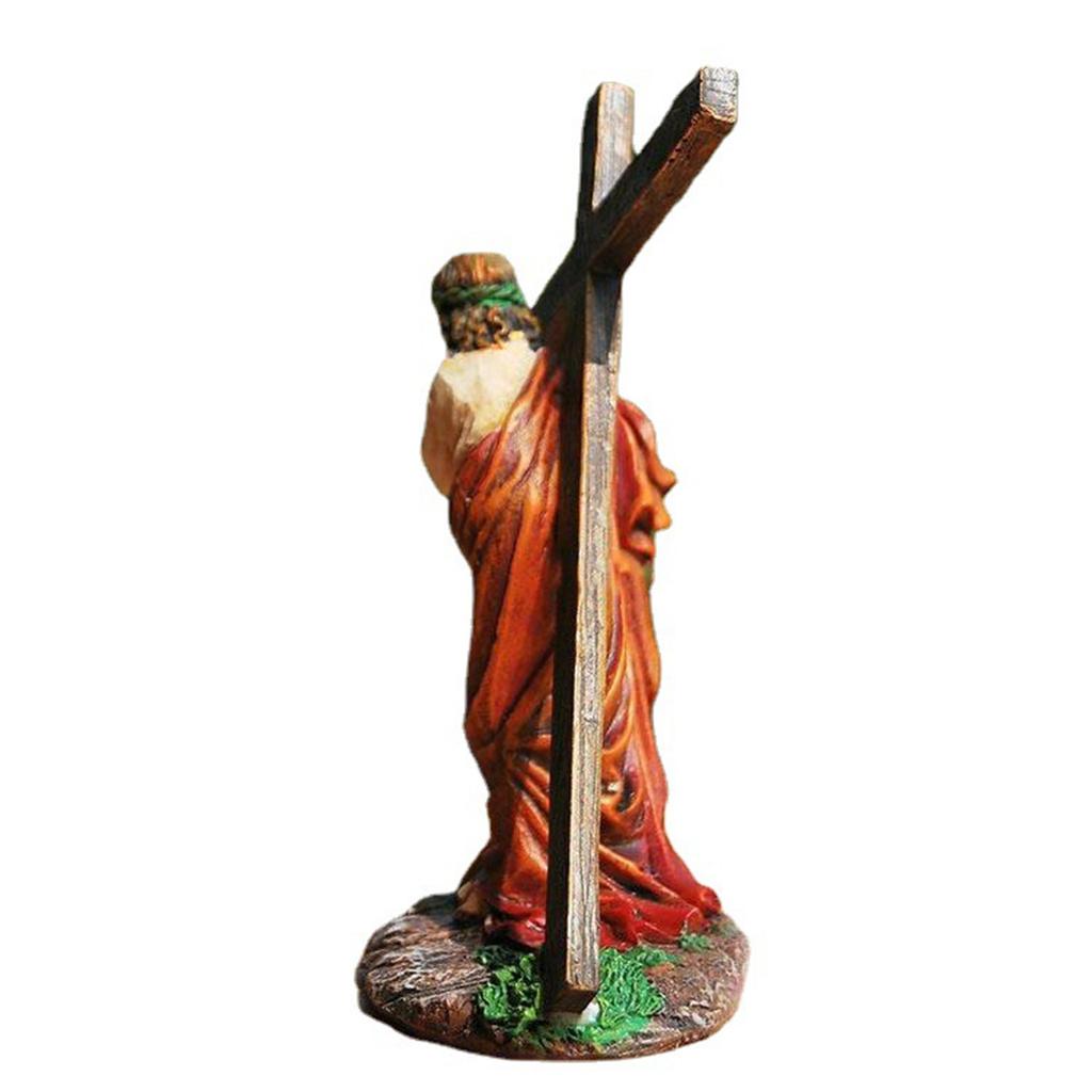 Jesus Crucifix Ornament, Christian Catholic Jesus Cross Statue, Home Decor, Car Ornament