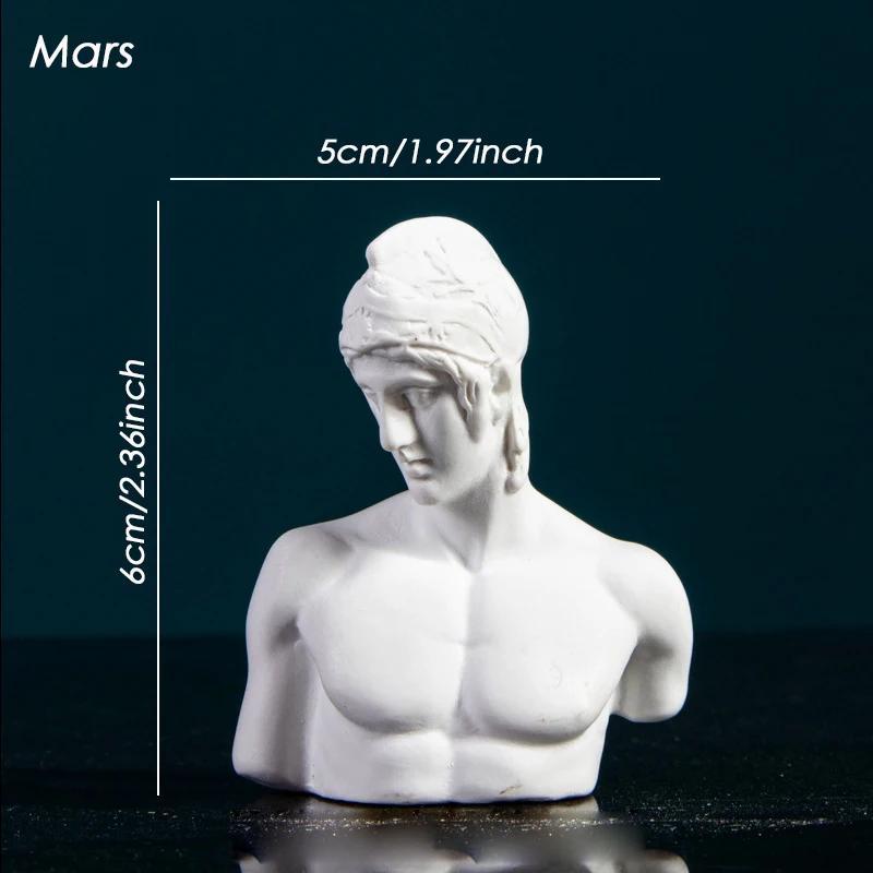 Scultura Moderna Tavolo Mini Ornamento Mitologia Greca Statua in Gesso David Figura in Resina Gesso Disegno Pratica Artigianato Decorazione