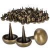 200pcs 15mm Bottom Studs Rivets 2‑Feet Nailheads for Leather DIY Craft Purse Handbag