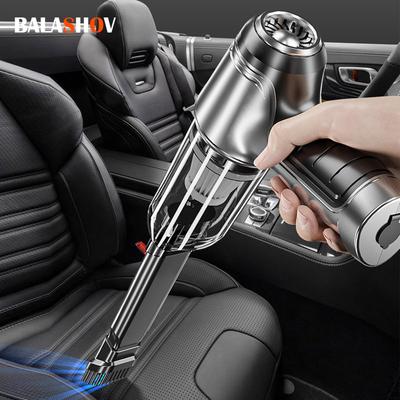 Aspiradora de mano de 12000Pa, aspiradora inalámbrica para coche, aspiradora automática para el hogar, Mini aspiradora con batería integrada