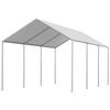 Carport Replacement Canopy, 3 x 6 m Potable Garage Tent Top Tarp, UV-Resistant & Waterproof Car Shelter Tarp, Heavy Duty Car Port Cover with Ball