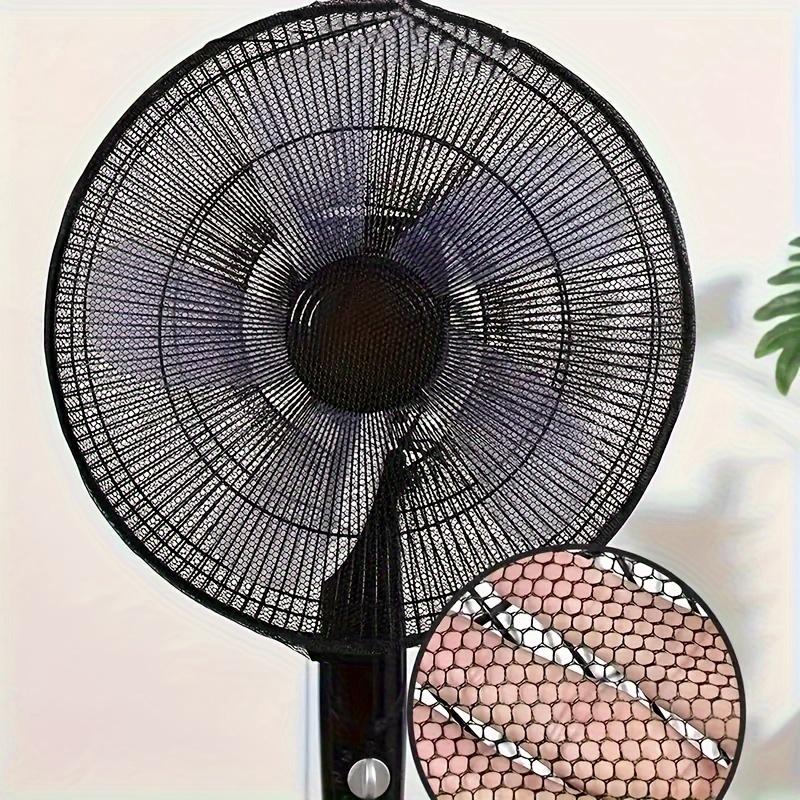 1pc Classic Adjustable Fan Dust Cover with Finger Protection - Washable Mesh Guard for Home & Office Fans, No Electricity or Battery Needed