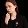 Senior Brooches Flower Leaf Brooch Pins for Women Suit Pendant  Fashion Brooches Jewelry