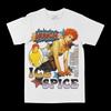 Ice Spice Unisex Cotton TShirt Retro Streetwear Graphic Print White