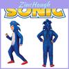 Costum Deluxe pentru Copii Sonic The Hedgehog Salopetă Pentru Halloween Cosplay