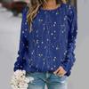 Autumn and Winter New Fashion Round Neck Long Sleeve Printed Elegant Casual Loose Hoodie