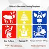 Children's Educational Painting Stencils: DIY Plastic Templates for Early Education