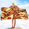 Beach Towel For Women, Girls, Kids, Men, Food Prints Bath Towels Pool Towel Super Soft Plush Towels For Man Women Beach Lovers