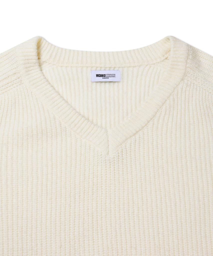 Michikoleondeonkosino Neck Warmer Set Wool Knit Ivory