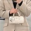 Koujia's New Lacey 19 Pen Holder Bag, European and American Retro-coated Presbyopia Shoulder Messenger Bag, Portable Cylinder Bag.
