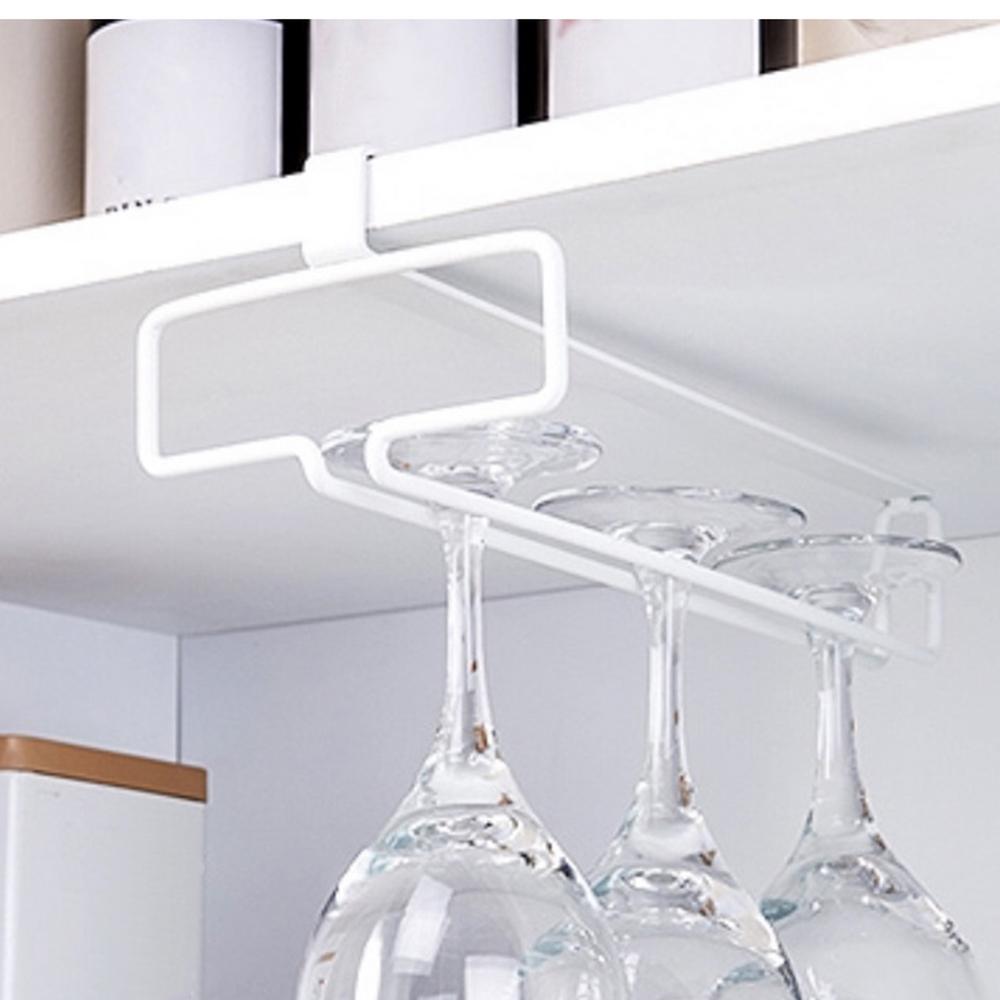 Wein Glas Halter Wein Tasse Halter Unter Regal Wein Glas Aufhänger Metall Organizer Für Platzsparend Wein Gläser Rack Für Regal