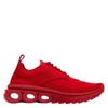 Ferragamo Nima Knit Running Sneakers Red