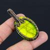 Tree Of Life Green Flash Labradorite Gemstone Pure Copper Wire Wrapped Handmade Pendant Jewelry