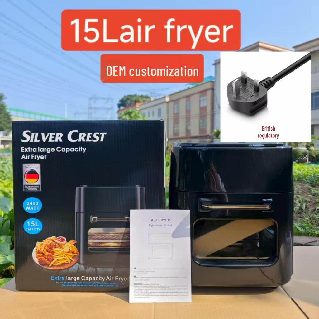 6L Smart Air Fryer with Visual Touchscreen - Large Capacity Automatic Electric Fryer & Oven for French Fries