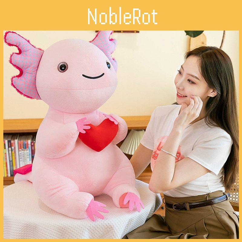 Soft Plush Axolotl Dinosaur Stuffed Toy In Adorable Design Available In Multiple Sizes