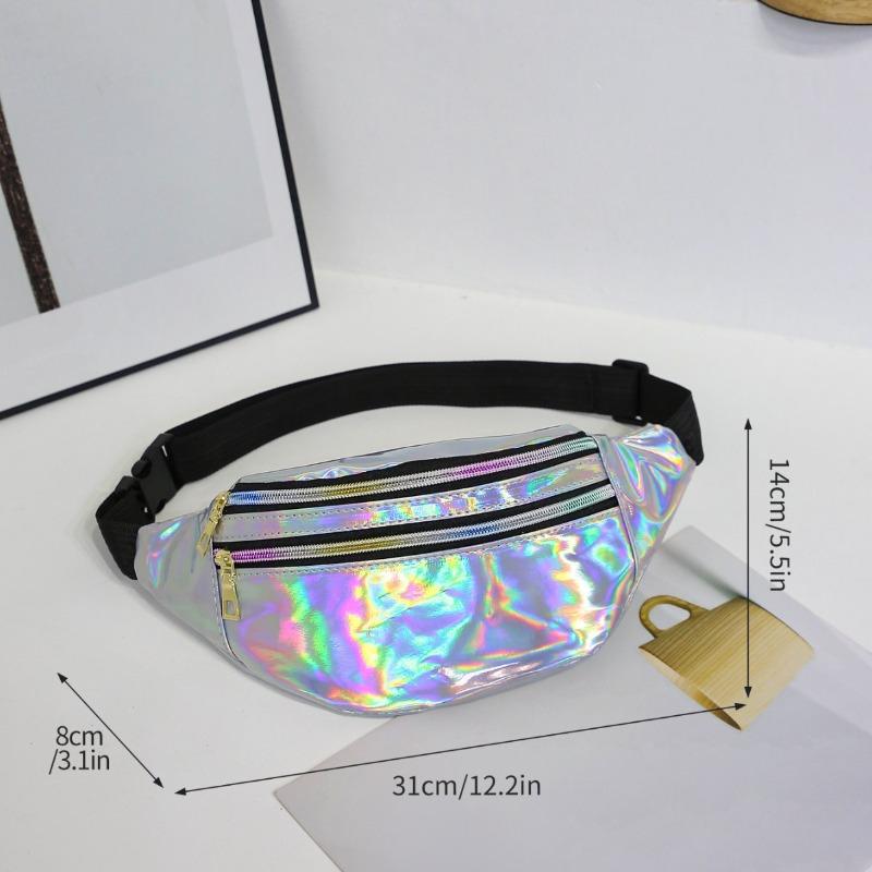 Waist Bag Laser Belt Bag Holographic Fanny Pack Designer Cute Waist Packs Bag Party Travel Fashion Girls Shoulder Glitter
