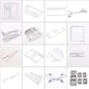 ABS Silver For Mercedes Benz C Class W204 C180 C200 2007-2013 Car Interior Decoration Trim Stickers  Car Accessories