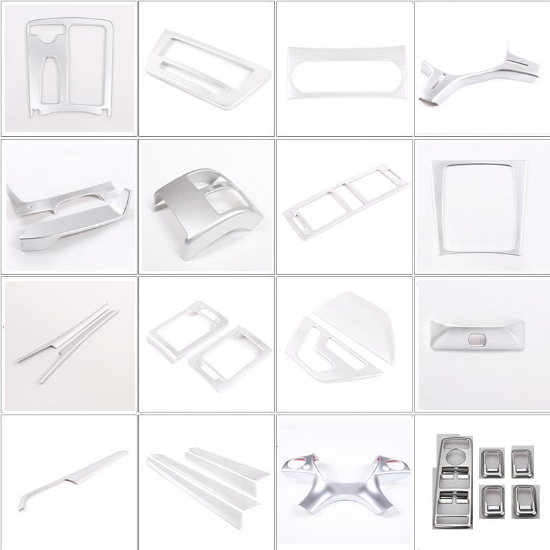 ABS Silver For Mercedes Benz C Class W204 C180 C200 2007-2013 Car Interior Decoration Trim Stickers Car Accessories