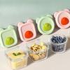 Kids Food Crisper Lunch Box Fruit Oatmeal Box Microwaveable Steamed Egg Soup Bowl Baby Accessories Food Bowl
