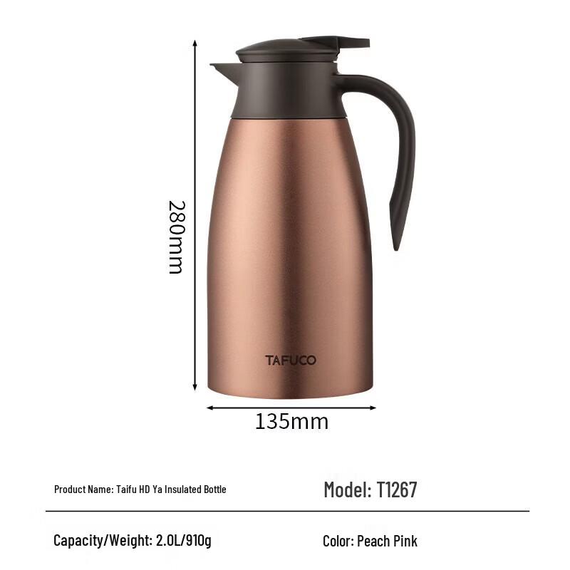 TAFUCO T1267 316 Stainless Steel Insulated Kettle