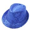 Girls Sleeveless V Neckline Mesh Patchwork Shiny Sequins Tassel Hem Leotard Hat Jazz Latin Dance Costume