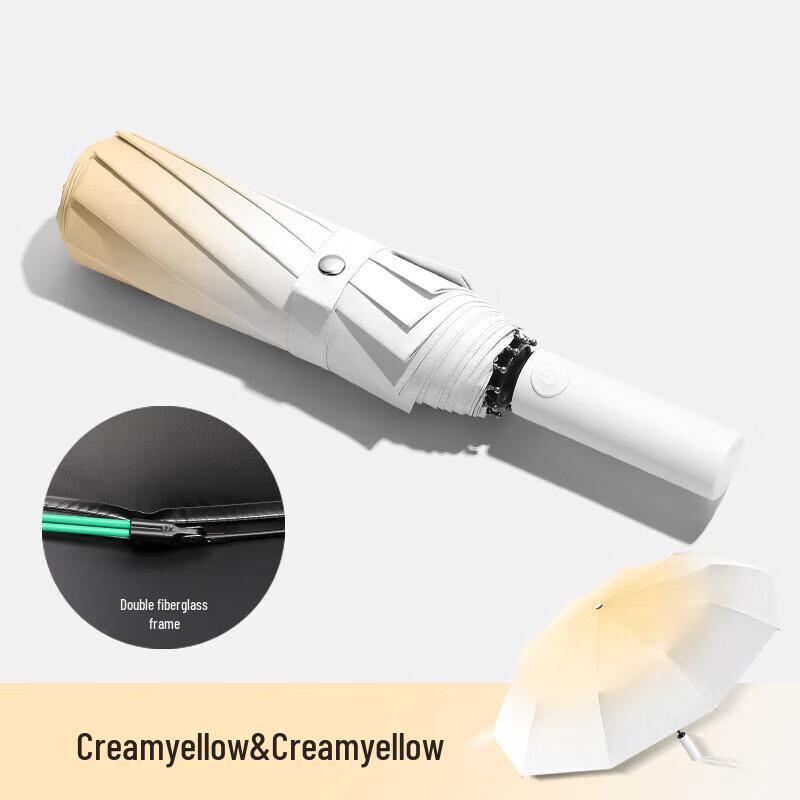 XU QING Automatic 3-Fold UV Protection Gradient Umbrella