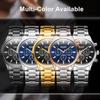 MEGIR Luxury Business Quartz Watch for Men Stainless Steel Strap Luminous Date Waterproof Male Casual Wristwatch Chronograph Clock 2150