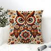 Natural Floral Colors Animal Prints Pillow Case Cotton Linen Fabric Square Zipper Pillowcase Home Decorative Living Room