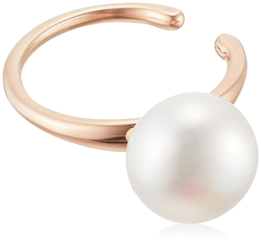 ESTELLE [Official] Women's Silver Ear Cuff with Pink Gold Plated and June Birthstone Freshwater Pearl (Single) 0777-0065-0000-0000