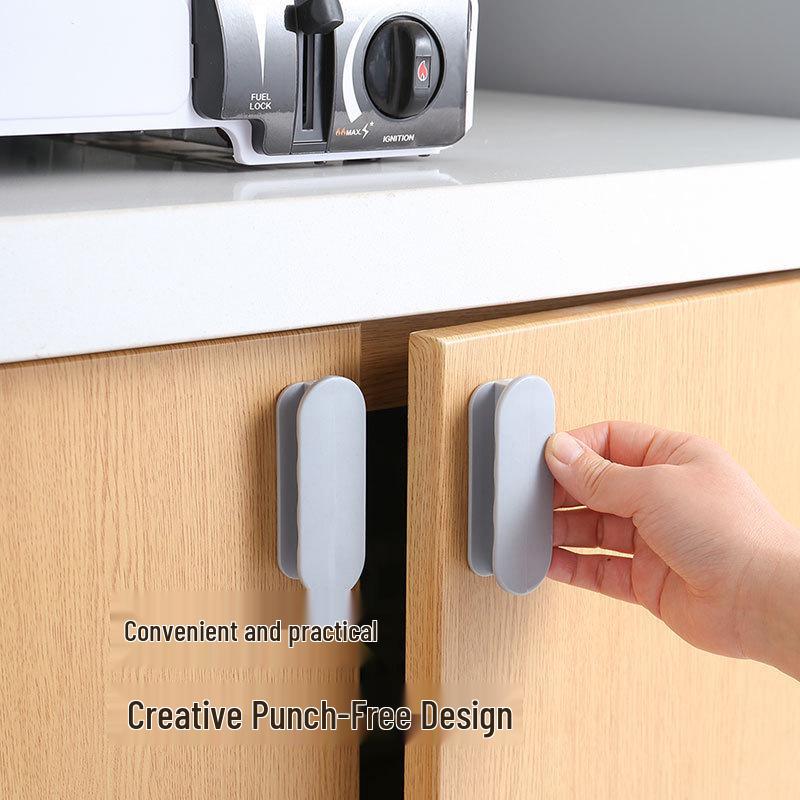 Punch-Free Adhesive Door & Window Pull Handle Set for Wardrobe, Bookshelf & Glass Doors