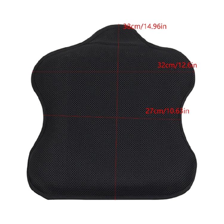 Motorcycle Seat Cushion Shock Absorption Gel Layer Breathable Cover Cushion Pad Universal Motorbike Accessories