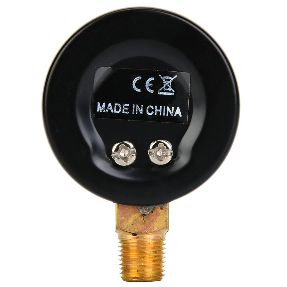 Mechanical Pressure Gauge 18inch BSPT Bottom Connection for Air Oil Water (0200psi 014bar)