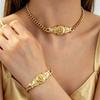 Collana Pendente Linea Geometrica Minimalista con Design Svuotato