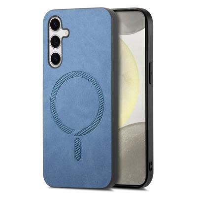 Για Samsung Galaxy S25 Δερμάτινη Πίσω Θήκη Συμβατή με MagSafe Απαλή στην Αφή Κάλυμμα Τηλεφώνου