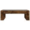 Coffee Table with Infinity LED Smoked Oak 90 x 53 x 30 cm