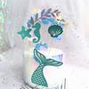 Colorful Paper Cake  Topper  Set Beautiful Practical Ocean Style Baking Cake Decoration Card Multipurpose Dessert Ornaments